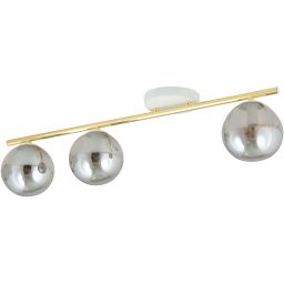 Emibig Monza lampa podsufitowa 3x10W biały/złoty/grafit 1251/3