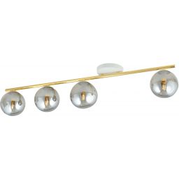 Emibig Monza lampa podsufitowa 4x10W biały/złoty/grafit 1251/4