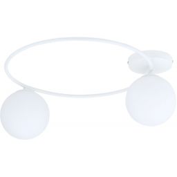 Emibig Sopra lampa podsufitowa 2x10 W biała-mleczny 1258/2
