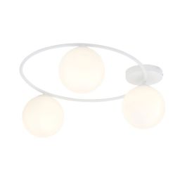 Emibig Sopra lampa podsufitowa 3x10 W biała-mleczny 1258/3