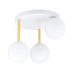 Emibig Dolce lampa podsufitowa 3x10 W biała-mleczny 1261/3