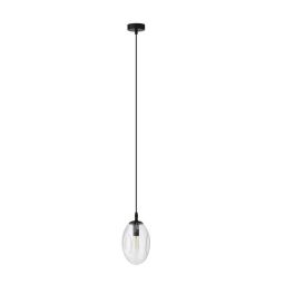 Emibig Astral lampa wisząca 1x10 W czarny/szkło przejrzyste 1265/1