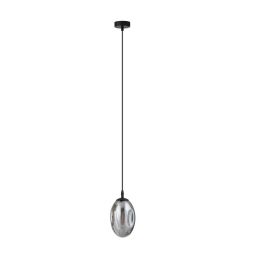 Emibig Astral lampa wisząca 1x10 W czarny/szkło grafitowe 1266/1