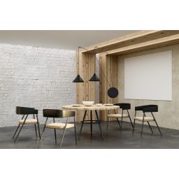 Emibig Abramo lampa wisząca 2x15 W czarna 160/2