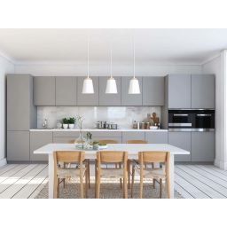 Emibig Bolero lampa wisząca 3x15 W biała-drewno 443/3