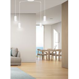 Emibig Traker lampa wisząca 4x8 W biała 525/4