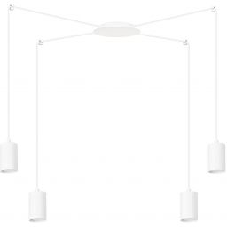 Emibig Traker lampa wisząca 4x8 W biała 525/4