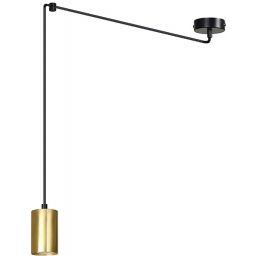 Emibig Traker lampa wisząca 1x8 W czarna-złota 526/1