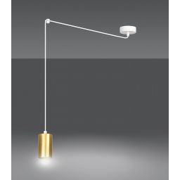 Emibig Traker lampa wisząca 1x8 W biała-złota 527/1