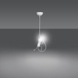 Emibig Bobi lampa wisząca 1x15 W biała 538/1