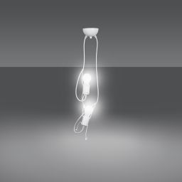 Emibig Bobi lampa wisząca 2x15 W biała 538/2