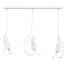 Emibig Bobi lampa wisząca 3x15 W biała 538/3