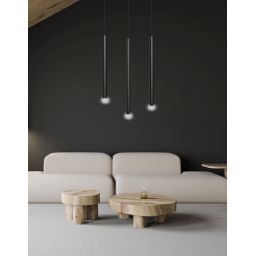 Emibig Selter lampa wisząca 3x8 W czarna 552/3