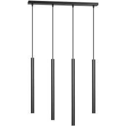 Emibig Selter lampa wisząca 4x8 W czarna 552/4