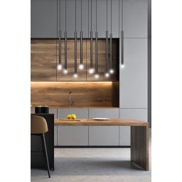 Emibig Selter lampa wisząca 9x8 W czarna 552/9