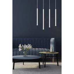 Emibig Selter lampa wisząca 4x8 W biała 553/4