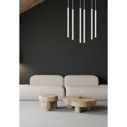 Emibig Selter lampa wisząca 6x8 W biała 553/6