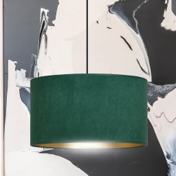 Emibig Hilde lampa wisząca 1x15 W czarna-zielona-złota 1051/1
