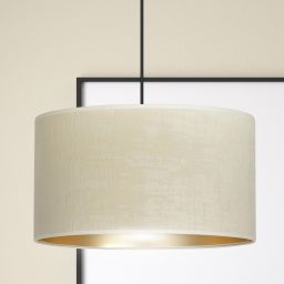 Emibig Hilde lampa wisząca 1x15 W biała-czarna-złota 1052/1