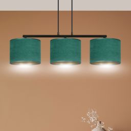 Emibig Hilde lampa wisząca 1x15 W czarna-zielona-złota 1051/3