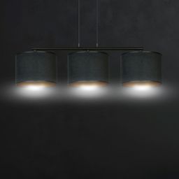 Emibig Hilde lampa wisząca 1x15 W czarna-złota 1054/3