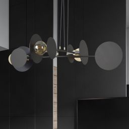 Emibig Idea lampa wisząca 4x15 W czarna 792/4