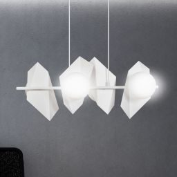 Emibig Drifton lampa wisząca 4x10 W biała 637/4