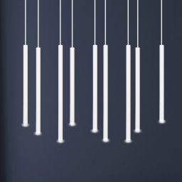 Emibig Selter lampa wisząca 9x8 W biała 553/9
