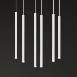 Emibig Selter lampa wisząca 6x8 W biała 553/6