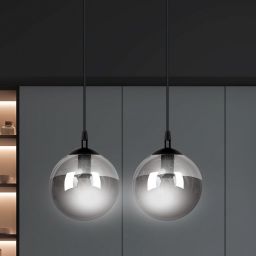 Emibig Cosmo lampa wisząca 2x10 W czarna-grafitowa 712/2