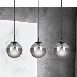 Emibig Cosmo lampa wisząca 3x10 W czarna-grafitowa 712/3