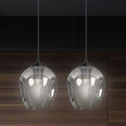 Emibig Istar lampa wisząca 2x15 W czarna-grafitowa 680/2