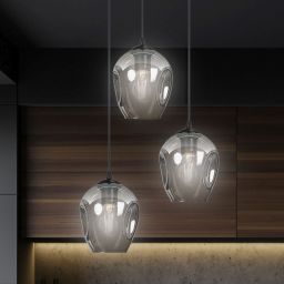 Emibig Istar lampa wisząca 3x15 W czarna-grafitowa 680/3PREM