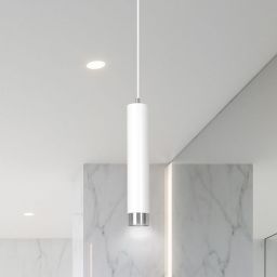 Emibig Kibo lampa wisząca 1x8 W biała-chrom 641/1