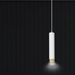 Emibig Kibo lampa wisząca 1x8 W biała-złota 642/1