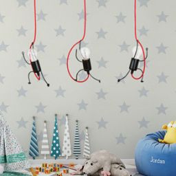 Emibig Bobi lampa wisząca 1x15 W czarna-czerwona 537/1