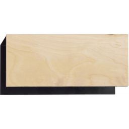 Emibig Carlo kinkiet 1x15 W czarny-drewno 610/K1