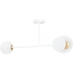 Emibig Modo lampa podsufitowa 2x15 W biała-złota 613/2