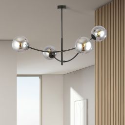 Emibig Hunter lampa podsufitowa 4x10 W czarna-grafitowa 1100/4