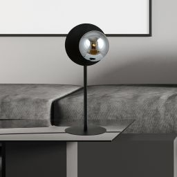 Emibig Oslo lampa stołowa 1x10 W biała-grafitowa 1188/LN