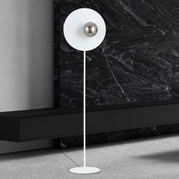 Emibig Oslo lampa stojąca 1x10 W biała-grafitowa 1188/LP