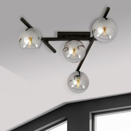 Emibig Smart lampa podsufitowa 4x10 W czarna-grafitowa 1104/4