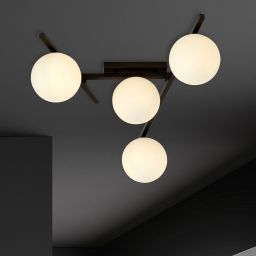 Emibig Smart lampa podsufitowa 4x10 W czarna-opal 1103/4