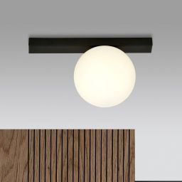 Emibig Fit lampa podsufitowa 1x10 W czarna-opal 1124/1