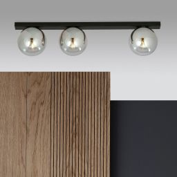Emibig Fit lampa podsufitowa 3x10 W czarna-grafitowa 1122/3