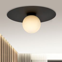 Emibig Solar lampa podsufitowa 1x10 W czarna-opal 1127/1