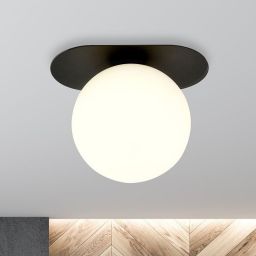 Emibig Plaza lampa podsufitowa 1x10 W czarna-opal 1118/1