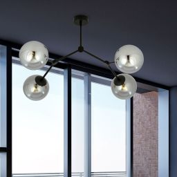 Emibig Space lampa podsufitowa 4x10 W czarna-grafitowa 1134/4