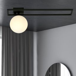 Emibig Imago lampa podsufitowa 1x10 W czarna-opal 1130/1C