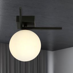 Emibig Imago lampa podsufitowa 1x10 W czarna-opal 1130/1G